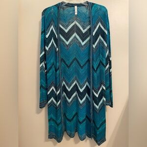 Xhilaration Turquoise and Navy Cardigan